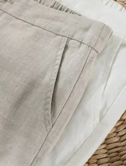 Women's Cotton Linen Wide Leg Chinos Ethnic Style Basic Casual Full Length Medium Waist Plain Pocket Comfort Outdoor Inelastic Causal Daily Black White Green Khaki Summer Spring Regular Fit