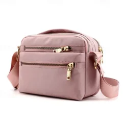 Women's Crossbody Bag Nylon Daily Solid Color Black Pink Blue