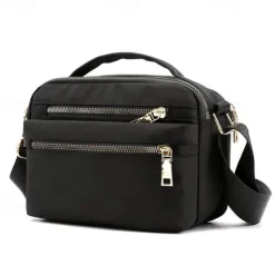 Women's Crossbody Bag Nylon Daily Solid Color Black Pink Blue