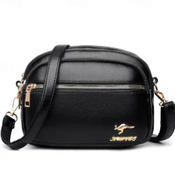 Women's Crossbody Bag Shoulder Bag Dome Bag PU Leather Shopping Daily Zipper Large Capacity Waterproof Lightweight Solid Color Black Red Purple