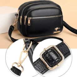 Women's Crossbody Bag Shoulder Bag Dome Bag PU Leather Shopping Daily Zipper Large Capacity Waterproof Lightweight Solid Color Black Red Purple