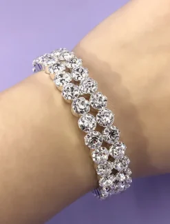 Women's Cuff Bracelet Fancy Precious Punk Stylish Alloy Bracelet Jewelry Silver For Party