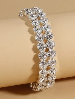 Women's Cuff Bracelet Fancy Precious Punk Stylish Alloy Bracelet Jewelry Silver For Party