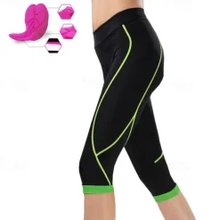 Women's Cycling 3/4 Tights Bike 3/4 Tights Mountain Bike MTB Road Bike Cycling Sports 3D Pad Breathable Quick Dry Moisture Wicking Pink Red Spandex Clothing Apparel Bike Wear