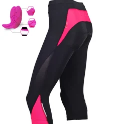 Women's Cycling 3/4 Tights Cycling Capris Pants Bike Pants Bottoms Mountain Bike MTB Road Bike Cycling Sports Red / black Black Breathable Apparel Advanced Relaxed Fit Bike Wear / High Elasticity