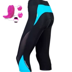 Women's Cycling 3/4 Tights Cycling Capris Pants Bike Pants Bottoms Mountain Bike MTB Road Bike Cycling Sports Red / black Black Breathable Apparel Advanced Relaxed Fit Bike Wear / High Elasticity