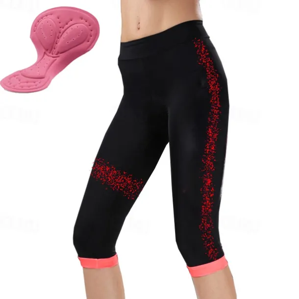 Women's Cycling 3/4 Tights Cycling Shorts Bike Shorts Bike 3/4 Tights Bottoms Mountain Bike MTB Road Bike Cycling Sports 3D Pad Breathable Quick Dry Moisture Wicking Yellow Pink Spandex Clothing