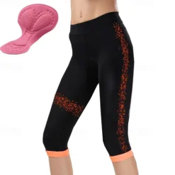 Women's Cycling 3/4 Tights Cycling Shorts Bike Shorts Bike 3/4 Tights Bottoms Mountain Bike MTB Road Bike Cycling Sports 3D Pad Breathable Quick Dry Moisture Wicking Yellow Pink Spandex Clothing