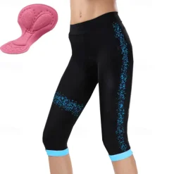 Women's Cycling 3/4 Tights Cycling Shorts Bike Shorts Bike 3/4 Tights Bottoms Mountain Bike MTB Road Bike Cycling Sports 3D Pad Breathable Quick Dry Moisture Wicking Yellow Pink Spandex Clothing