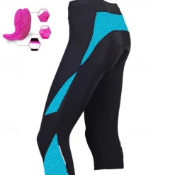 Women's Cycling 3/4 Tights Cycling Shorts Bike Shorts Bike 3/4 Tights Bottoms Mountain Bike MTB Road Bike Cycling Sports 3D Pad Breathable Quick Dry Moisture Wicking Yellow Pink Spandex Clothing