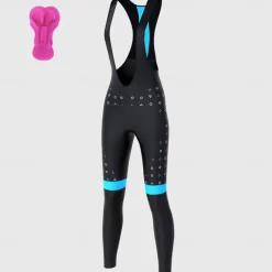 Women's Cycling Bib Tights Bike Bottoms Mountain Bike MTB Road Bike Cycling Sports Polka Dot 3D Pad Cycling Breathable Quick Dry Pink Blue Spandex Clothing Apparel Bike Wear