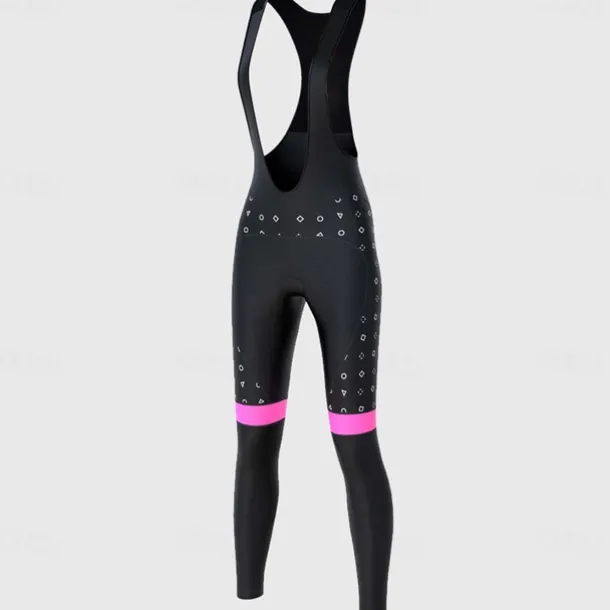 Women's Cycling Bib Tights Bike Bottoms Mountain Bike MTB Road Bike Cycling Sports Polka Dot 3D Pad Cycling Breathable Quick Dry Pink Blue Spandex Clothing Apparel Bike Wear