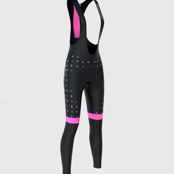 Women's Cycling Bib Tights Bike Bottoms Mountain Bike MTB Road Bike Cycling Sports Polka Dot 3D Pad Cycling Breathable Quick Dry Pink Blue Spandex Clothing Apparel Bike Wear