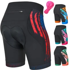 Women's Cycling Bike Shorts 3D Padded with Pocket Native Flag Padded Shorts Mountain Bike MTB Road Bike Cycling Sports Graphic 3D Pad Cycling Breathable Quick Dry