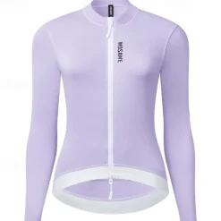Women's Cycling Jacket Cycling Jersey Color Block Long Sleeve Bike Jersey Raincoat with 3 Rear Pockets Mountain Bike MTB Quick Dry Breathable Sports Yellow Blue Purple Clothing Apparel