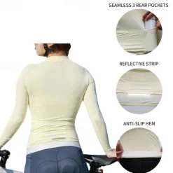 Women's Cycling Jacket Cycling Jersey Color Block Long Sleeve Bike Jersey Raincoat with 3 Rear Pockets Mountain Bike MTB Quick Dry Breathable Sports Yellow Blue Purple Clothing Apparel