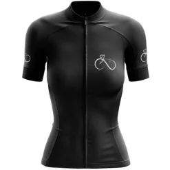Women's Cycling Jersey Graphic Funny Short Sleeve Bike Jersey Top with 3 Rear Pockets Mountain Bike MTB Road Bike Cycling Quick Dry Reflective Strips Back Pocket Moisture Wicking Sports Black White