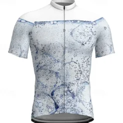 Women's Cycling Jersey Graphic Short Sleeve Bike Tee Tshirt Jersey Top with 3 Rear Pockets Mountain Bike MTB Quick Dry Breathable Sports Blue Clothing Apparel
