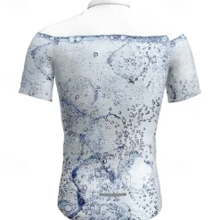 Women's Cycling Jersey Graphic Short Sleeve Bike Tee Tshirt Jersey Top with 3 Rear Pockets Mountain Bike MTB Quick Dry Breathable Sports Blue Clothing Apparel