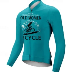 Women's Cycling Jersey Graphic Letter & Number Long Sleeve Bike Tee Tshirt Jersey with 3 Rear Pockets Mountain Bike MTB Quick Dry Anatomic Design Wicking Breathable Sports Wine Red Black White