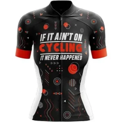 Women's Cycling Jersey Graphic Rainbow Unicorn Short Sleeve Bike Jersey Top with 3 Rear Pockets Mountain Bike MTB Road Bike Cycling Fast Dry Quick Dry Soft Reflective Strips Sports Rose Red + Black