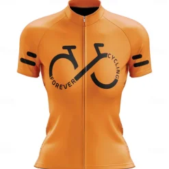 Women's Cycling Jersey Graphic Funny Short Sleeve Bike Jersey Top with 3 Rear Pockets Mountain Bike MTB Road Bike Cycling Quick Dry Reflective Strips Back Pocket Moisture Wicking Sports Black White