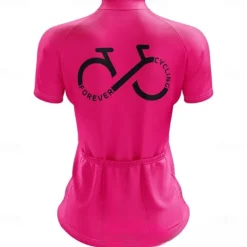 Women's Cycling Jersey Graphic Funny Short Sleeve Bike Jersey Top with 3 Rear Pockets Mountain Bike MTB Road Bike Cycling Quick Dry Reflective Strips Back Pocket Moisture Wicking Sports Black White