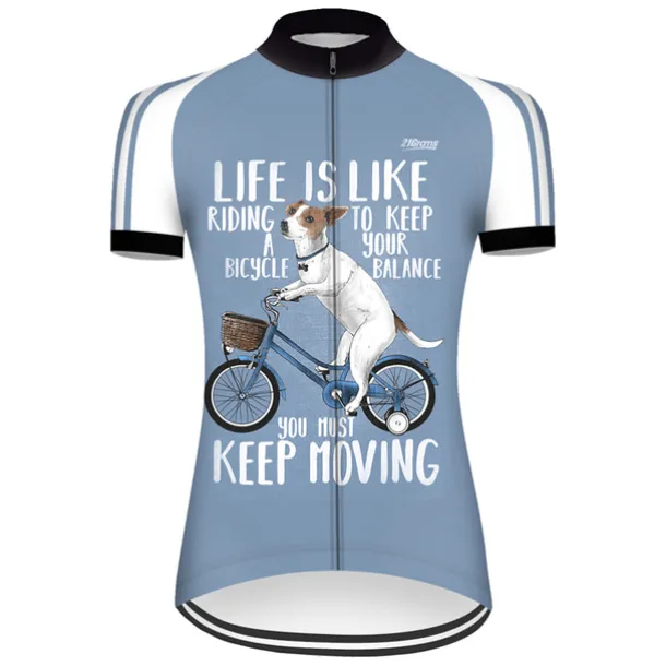 Women's Cycling Jersey Graphic Funny Short Sleeve Bike Jersey Top with 3 Rear Pockets Mountain Bike MTB Road Bike Cycling Quick Dry Reflective Strips Back Pocket Moisture Wicking Sports White+Pink