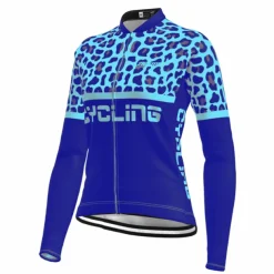 Women's Cycling Jersey Leopard Funny Long Sleeve Bike Jersey Top with 3 Rear Pockets Mountain Bike MTB Road Bike Cycling Quick Dry Reflective Strips Back Pocket Moisture Wicking Sports Black Yellow
