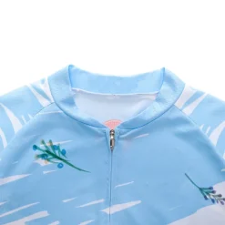 Women's Cycling Jersey Patterned Floral Botanical Flower Long Sleeve Bike Jersey Top with 3 Rear Pockets Mountain Bike MTB Road Bike Cycling Quick Dry Front Zipper Soft Back Pocket Sports White Pink