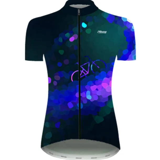 Women's Cycling Jersey Polka Dot Gradient Patterned Short Sleeve Bike Jersey Top with 3 Rear Pockets Mountain Bike MTB Road Bike Cycling Cycling Quick Dry Ultraviolet Resistant Reflective Strips