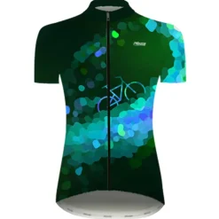 Women's Cycling Jersey Polka Dot Gradient Patterned Short Sleeve Bike Jersey Top with 3 Rear Pockets Mountain Bike MTB Road Bike Cycling Cycling Quick Dry Ultraviolet Resistant Reflective Strips