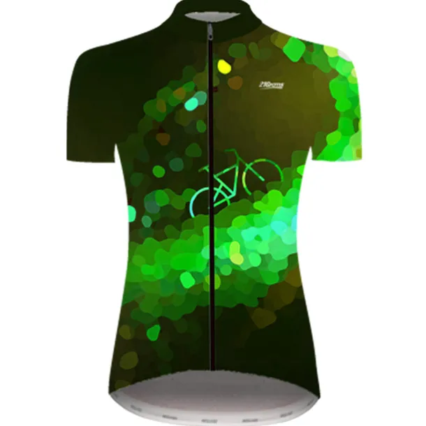 Women's Cycling Jersey Polka Dot Gradient Patterned Short Sleeve Bike Jersey Top with 3 Rear Pockets Mountain Bike MTB Road Bike Cycling Cycling Quick Dry Ultraviolet Resistant Reflective Strips