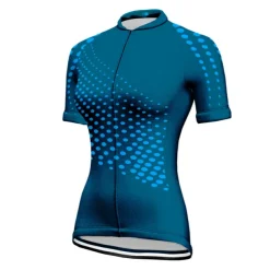 Women's Cycling Jersey Polka Dot Patterned Short Sleeve Bike Jersey Top with 3 Rear Pockets Mountain Bike MTB Road Bike Cycling Quick Dry Soft Reflective Strips Back Pocket Sports Black Yellow Red