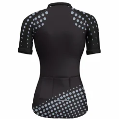Women's Cycling Jersey Polka Dot Patterned Short Sleeve Bike Jersey Top with 3 Rear Pockets Mountain Bike MTB Road Bike Cycling Quick Dry Soft Reflective Strips Back Pocket Sports Black Yellow Red