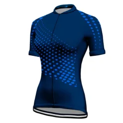 Women's Cycling Jersey Polka Dot Patterned Short Sleeve Bike Jersey Top with 3 Rear Pockets Mountain Bike MTB Road Bike Cycling Quick Dry Soft Reflective Strips Back Pocket Sports Black Yellow Red
