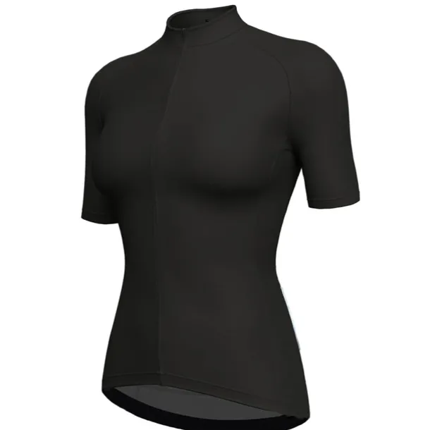 Women's Cycling Jersey Solid Color Short Sleeve Bike Jersey Top with 3 Rear Pockets Mountain Bike MTB Road Bike Cycling Quick Dry Reflective Strips Back Pocket Moisture Wicking Sports Black White