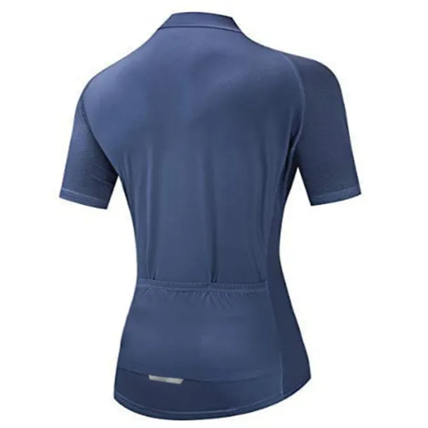 Women's Cycling Jersey Solid Color Short Sleeve Bike Jersey Top with 3 Rear Pockets Mountain Bike MTB Road Bike Cycling Quick Dry Reflective Strips Back Pocket Moisture Wicking Sports Black White