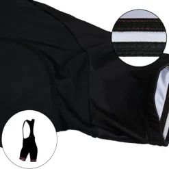 Women's Cycling Road Shorts Cycling Bib Shorts Bike Padded Shorts / Chamois Bottoms Mountain Bike MTB Road Bike Cycling Sports Stripes 3D Pad Cycling Breathable Quick Dry Black White Spandex Clothing