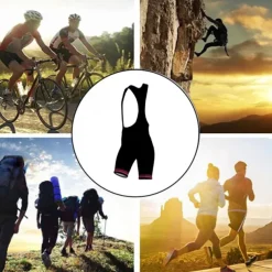 Women's Cycling Road Shorts Cycling Bib Shorts Bike Padded Shorts / Chamois Bottoms Mountain Bike MTB Road Bike Cycling Sports Stripes 3D Pad Cycling Breathable Quick Dry Black White Spandex Clothing