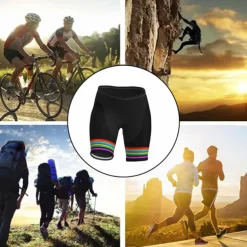 Women's Cycling Road Shorts Bike Shorts Cycling Padded Shorts Bike Padded Shorts / Chamois Mountain Bike MTB Road Bike Cycling Sports Stripes 3D Pad Cycling Breathable Quick Dry Black Yellow Spandex