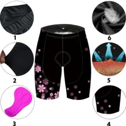 Women's Cycling Road Shorts Cycling Shorts Bike Shorts Bike Shorts Pants Race Fit Mountain Bike MTB Road Bike Cycling Sports Graphic Floral Botanical 3D Pad Breathable Quick Dry Ultraviolet Resistant