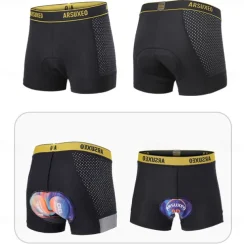 Women's Cycling Shorts Bike Shorts Bike Shorts Padded Shorts / Chamois Sports 3D Pad Breathable Quick Dry High Elasticity Black Yellow Clothing Apparel Bike Wear