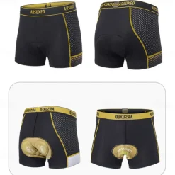 Women's Cycling Shorts Bike Shorts Bike Shorts Padded Shorts / Chamois Sports 3D Pad Breathable Quick Dry High Elasticity Black Yellow Clothing Apparel Bike Wear