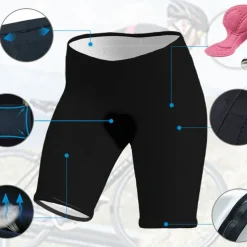 Women's Cycling Shorts Bike Padded Shorts / Chamois Bottoms Mountain Bike MTB Road Bike Cycling Sports Patchwork 3D Pad Breathable Quick Dry Moisture Wicking Black White Spandex Clothing Apparel Bike