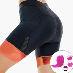 Women's Cycling Shorts Bike Padded Shorts / Chamois Bottoms Mountain Bike MTB Road Bike Cycling Sports Patchwork 3D Pad Breathable Quick Dry Moisture Wicking Black White Spandex Clothing Apparel Bike