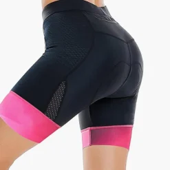 Women's Cycling Shorts Bike Padded Shorts / Chamois Bottoms Mountain Bike MTB Road Bike Cycling Sports Patchwork 3D Pad Breathable Quick Dry Moisture Wicking Black White Spandex Clothing Apparel Bike