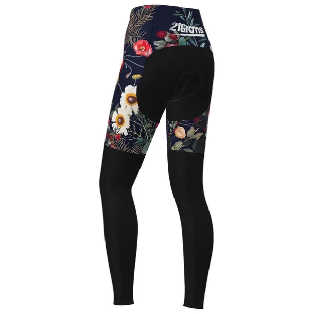 Women's Cycling Tights Bike Pants Tights Mountain Bike MTB Road Bike Cycling Sports Graphic Floral Botanical Ugly Christmas Thermal Warm 3D Pad Breathable Quick Dry Black Red Clothing Apparel Bike