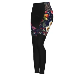Women's Cycling Tights Bike Pants Tights Mountain Bike MTB Road Bike Cycling Sports Graphic Floral Botanical Ugly Christmas Thermal Warm 3D Pad Breathable Quick Dry Black Red Clothing Apparel Bike