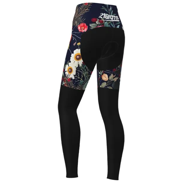 Women's Cycling Tights Bike Pants Tights Mountain Bike MTB Road Bike Cycling Sports Graphic Floral Botanical Ugly Christmas Thermal Warm 3D Pad Breathable Quick Dry Black Red Clothing Apparel Bike